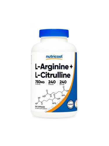 НУТРИКОСТ L-АРГИНИН + L-ЦИТРУЛИН капсули * 240
