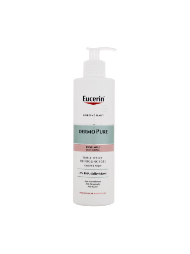 Eucerin DermoPure Triple Effect Cleansing Gel Почистващ гел за жени 400 ml