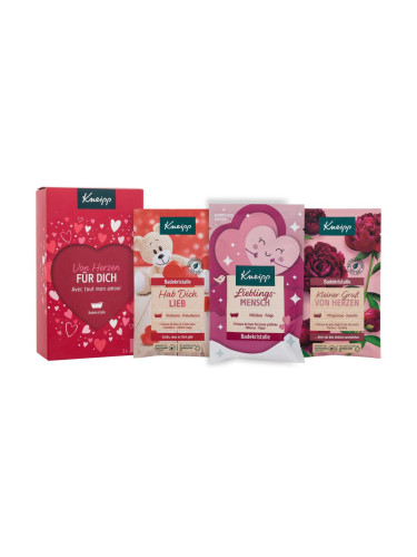 Kneipp For You Подаръчен комплект соли за вана Greeting From The Heart (Kleiner Gruß Von Herzen) 60 g + соли за вана I love You (Hab Dich Lieb) 60 g + соли за вана Favourite Person (Lieblings Mensch) 60 g