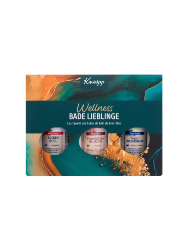 Kneipp Bath Oil Wellness Подаръчен комплект Back Comfort (Rücken Wohl) 20 ml + Almond Blossom (Mandelblüten Hautzart) 20 ml + Deep Relaxation (Tiefen Entspannung) 20 ml