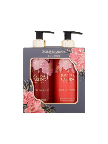 Baylis & Harding Boudoire Tropical Paradise Подаръчен комплект Кремообразен сапун за ръце 300 ml + лосион за ръце и тяло 300 ml