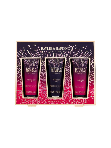 Baylis & Harding Moonlight Fig Подаръчен комплект Крем за ръце 3 x 50 ml