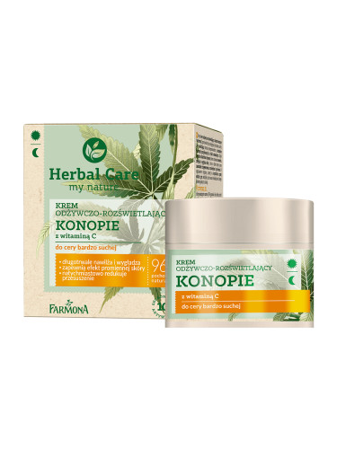 Подхранващ и озаряващ крем Канабис с витамин C за много суха кожа Farmona Herbal Care Outlet