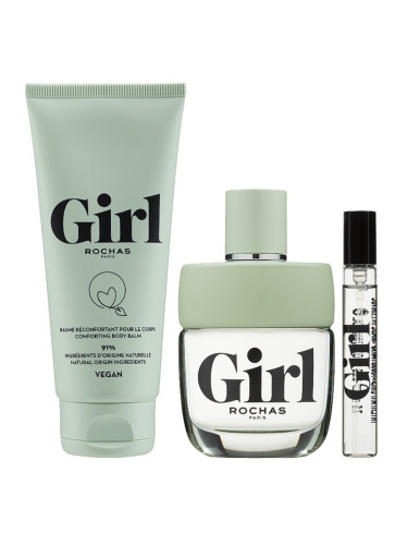 Rochas Girl Дамски комплект EDT Тоалетна вода 100 ml Балсам за тяло 100 ml EDT Тоалетна вода 7.5 ml /2021