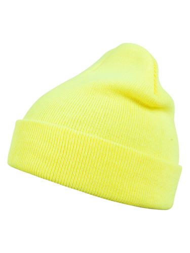 Basic Flap beanie neonyellow