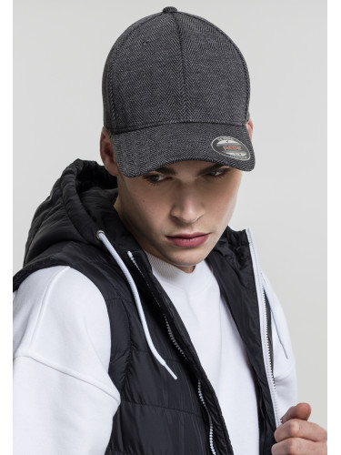 Heringbone Melange Flexfit black/h.Gray