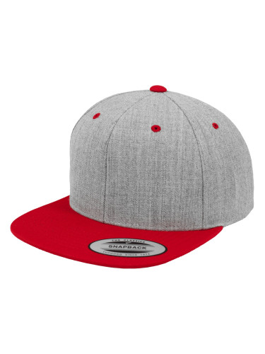 Classic Snapback 2-Tone Heather/Red