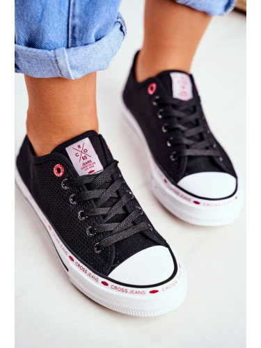 Women's Cross Jeans Black Sneakers