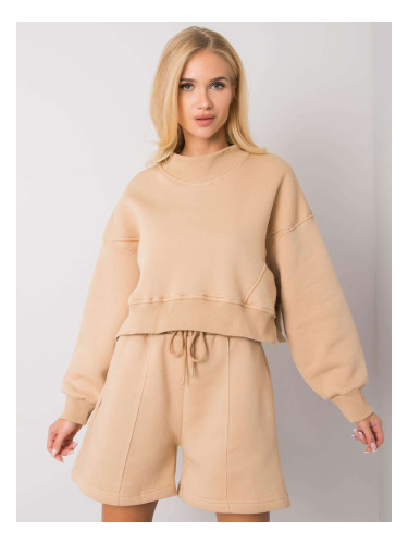 Basic women's camel sweatshirt