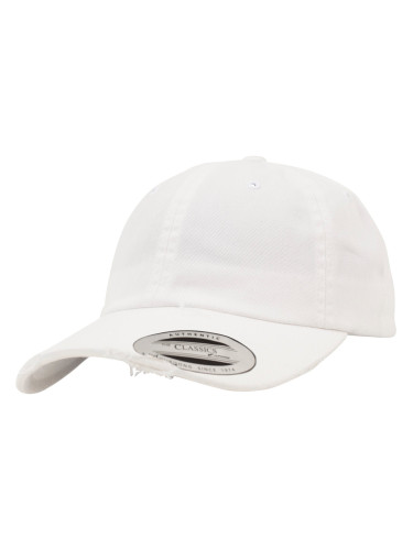 Low Profile Destroyed Cap White