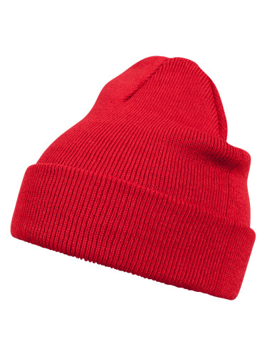 Basic Flap Beanie Red