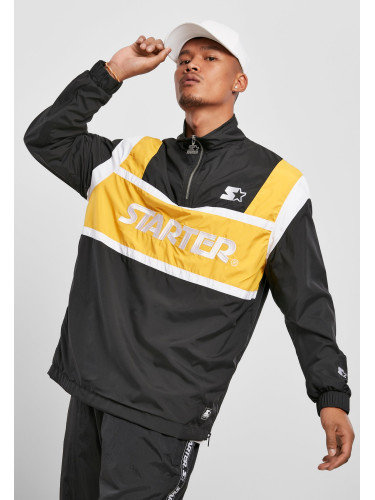 Starter Half Zip Retro Jacket Black/Gold/White