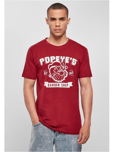 Popeye Barber Shop Burgundy Tee