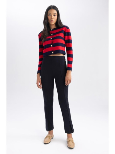 DEFACTO High Waist Crop Trousers