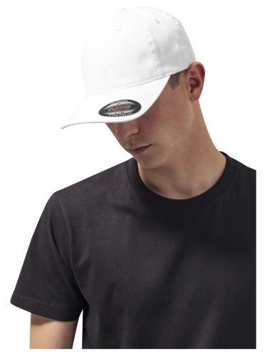 Garment Flexfit Washed cotton Dad Hat white