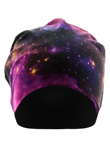 Printed Jersey galaxy cap/black