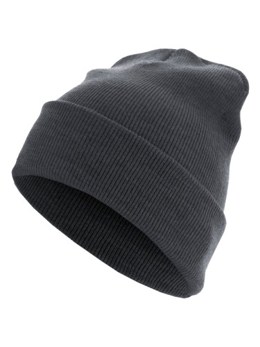 Beanie Basic Flap Long Version V.Grey