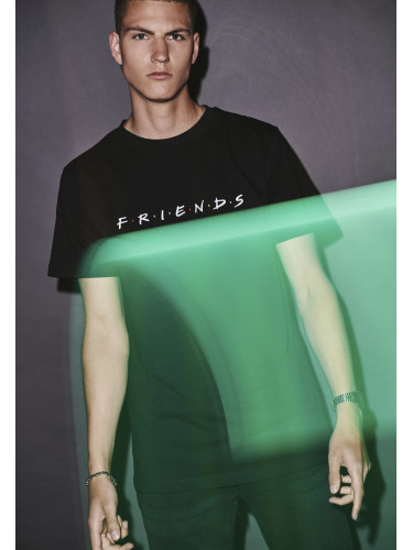 Black T-shirt with friends logo