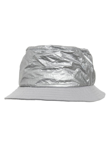 Pressed paper bucket silver hat