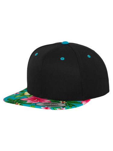 Hawaiian snapback blk/aqua