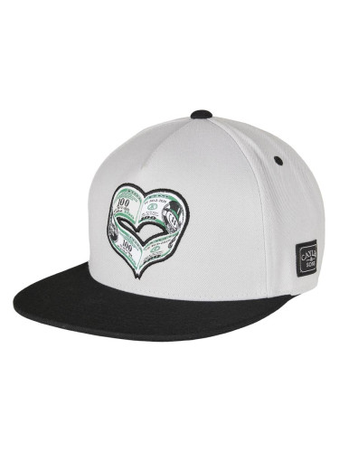 MONEY HEART Snapback Cap Grey/Black