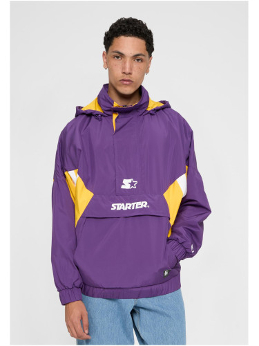 Men's Starter Windbreaker Purple/Yellow/White