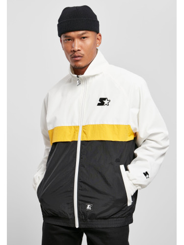 Starter Three Toned Jogging Jacket White/Black/Gold