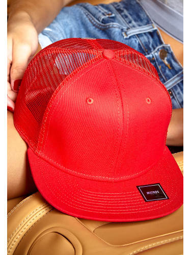 MoneyClip Trucker Snapback Cap Red