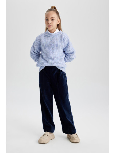 DEFACTO Girl's Carrot Fit Velvet Sweatpants