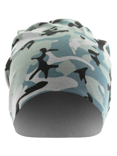 Printed Jersey Beanie grey camo/charcoal