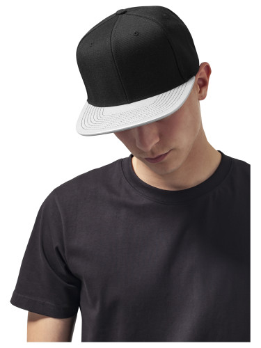 Silver Snapback metal visor