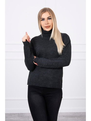 Turtleneck sweater made of graphite