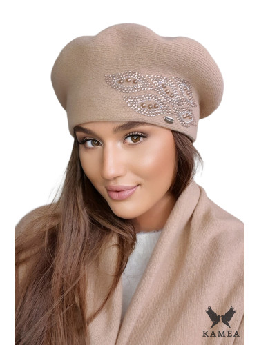 Дамска барета. Kamea Kamea_Beret_K.22.047.57_Camel