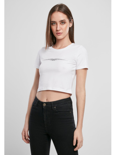 Women's Tribal Tribal Cropped Tee White