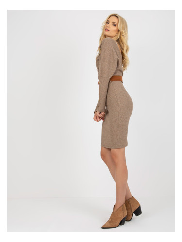 Dress-TW-SK-BE-BQ183.19-khaki