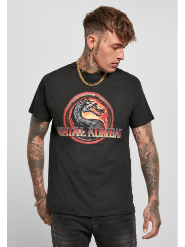 Black T-shirt with Mortal Kombat logo