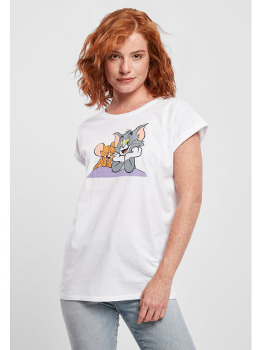 Women's T-shirt Tom & Jerry Pose white