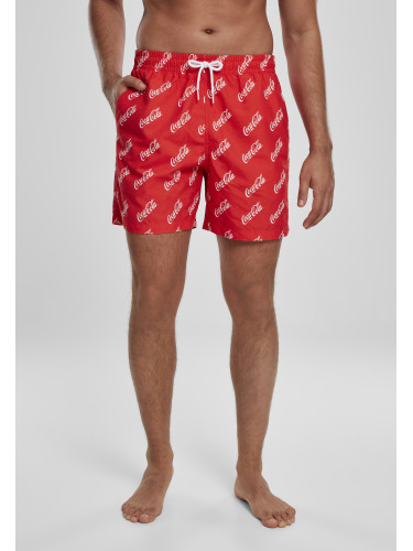 Coca Cola Logo AOP Swimshorts red