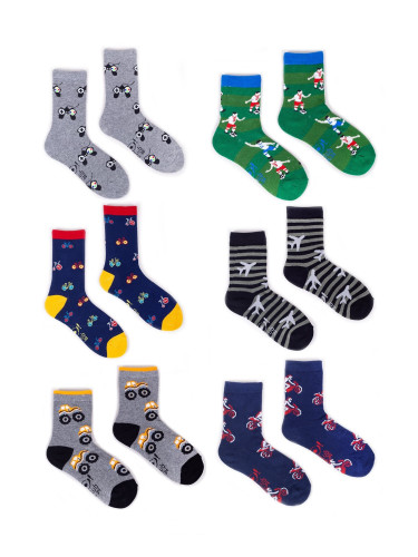 Детски чорапи. Yoclub YC_Boys'_Cotton_Socks_P_Colors_6-Pack_SKA-0006C-AA00-003_Multi