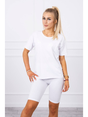 Set top+leggings white