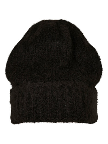 Knitted beanie - black