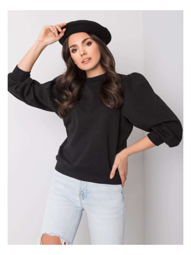 Black cotton sweatshirt YOU NEKNOW ME