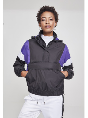 Women's 3-Tone Padded Tug Jacket Black/Ultraviolet/White