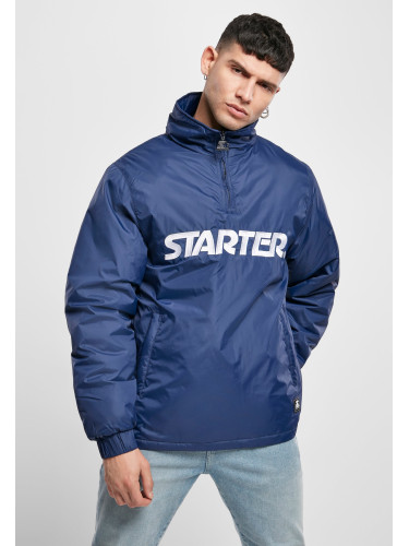 Starter Logo Half Zip Jacket Blue Night