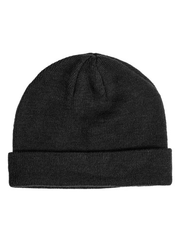 Short knit beanie black