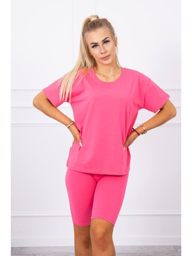 Set of top+leggings fuchsia