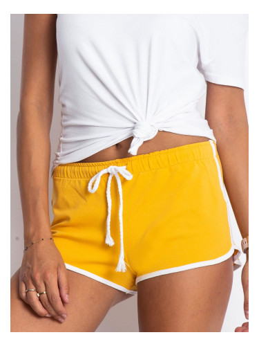 Dark yellow sweat shorts