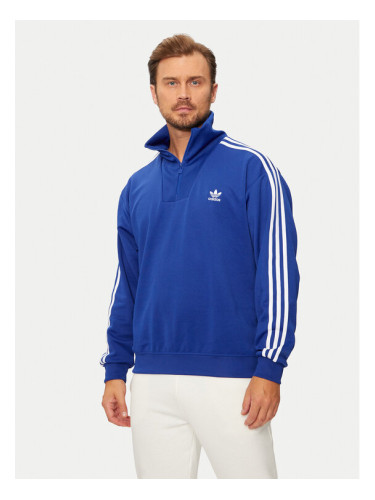 adidas Суитшърт adicolor Funnel IX5216 Син Regular Fit