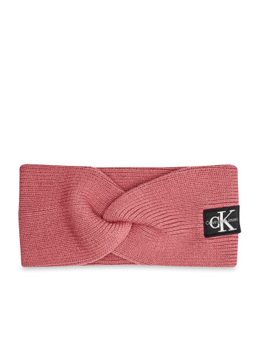 Лента за глава Calvin Klein Mono Logo Patch K60K612660 Розов