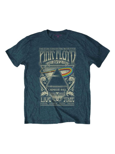 Pink Floyd Риза Carnegie Hall Poster Unisex Denim Blue L